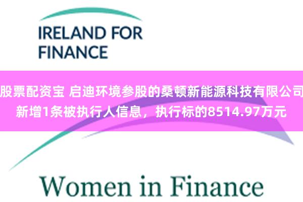 股票配资宝 启迪环境参股的桑顿新能源科技有限公司新增1条被执行人信息，执行标的8514.97万元