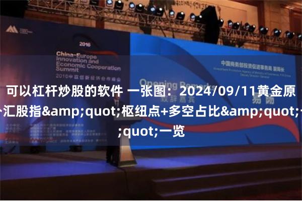 可以杠杆炒股的软件 一张图：2024/09/11黄金原油外汇股指&quot;枢纽点+多空占比&quot;一览