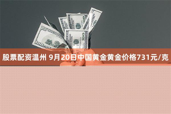 股票配资温州 9月20日中国黄金黄金价格731元/克