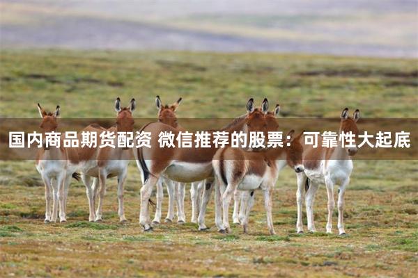 国内商品期货配资 微信推荐的股票：可靠性大起底