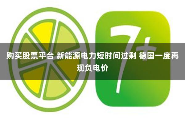 购买股票平台 新能源电力短时间过剩 德国一度再现负电价
