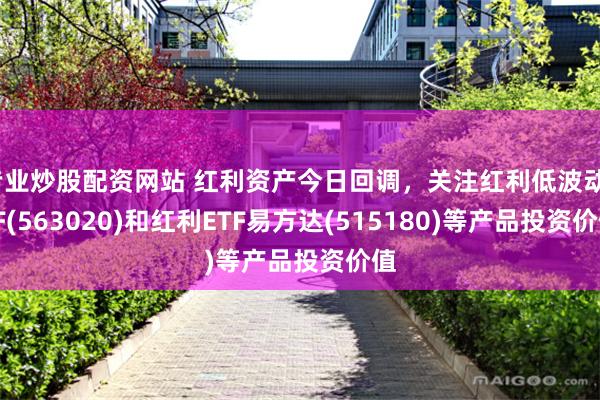 专业炒股配资网站 红利资产今日回调，关注红利低波动ETF(563020)和红利ETF易方达(515180)等产品投资价值