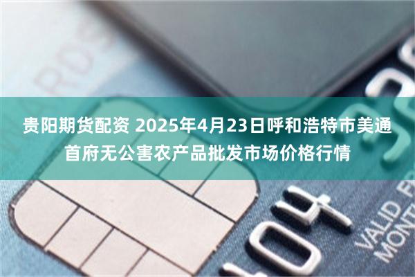 贵阳期货配资 2025年4月23日呼和浩特市美通首府无公害农产品批发市场价格行情