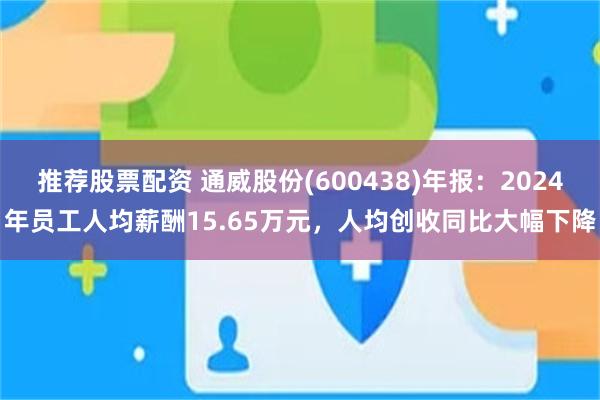 推荐股票配资 通威股份(600438)年报：2024年员工人均薪酬15.65万元，人均创收同比大幅下降
