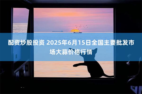配资炒股投资 2025年6月15日全国主要批发市场大蒜价格行情