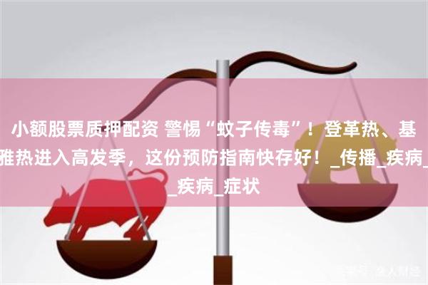 小额股票质押配资 警惕“蚊子传毒”！登革热、基孔肯雅热进入高发季，这份预防指南快存好！_传播_疾病_症状