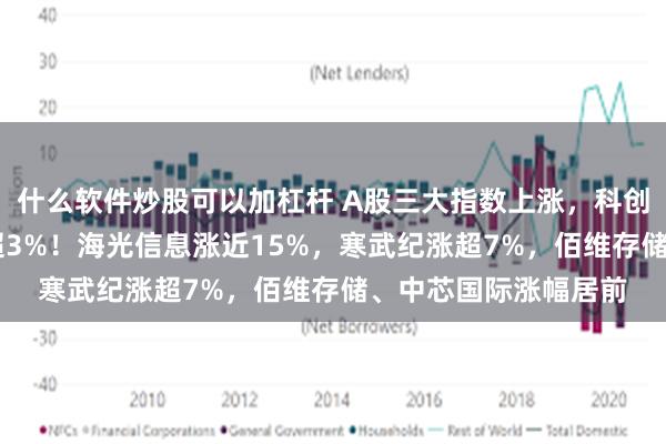 什么软件炒股可以加杠杆 A股三大指数上涨，科创50指数涨幅扩大至超3%！海光信息涨近15%，寒武纪涨超7%，佰维存储、中芯国际涨幅居前