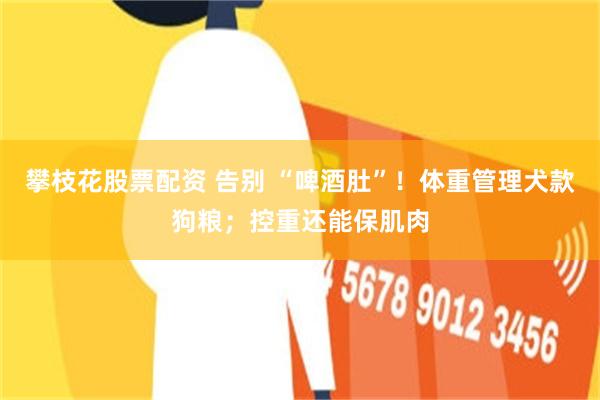 攀枝花股票配资 告别 “啤酒肚”！体重管理犬款狗粮；控重还能保肌肉